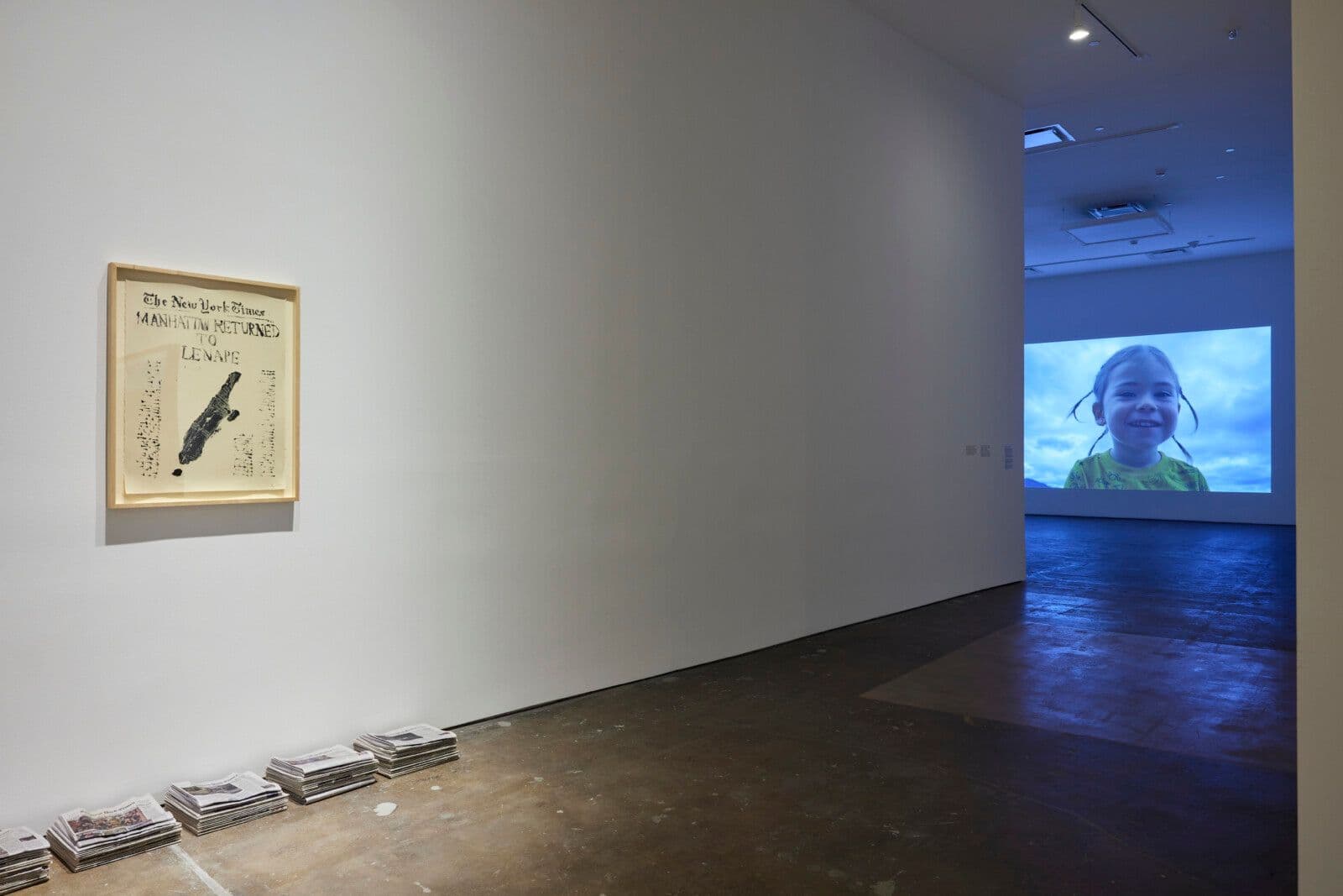 Nicholas Galanin, Signal Disruption, American Prayer Rug, 2020  Wool, cotton  Courtesy of the artist and Peter Blum Gallery, New York