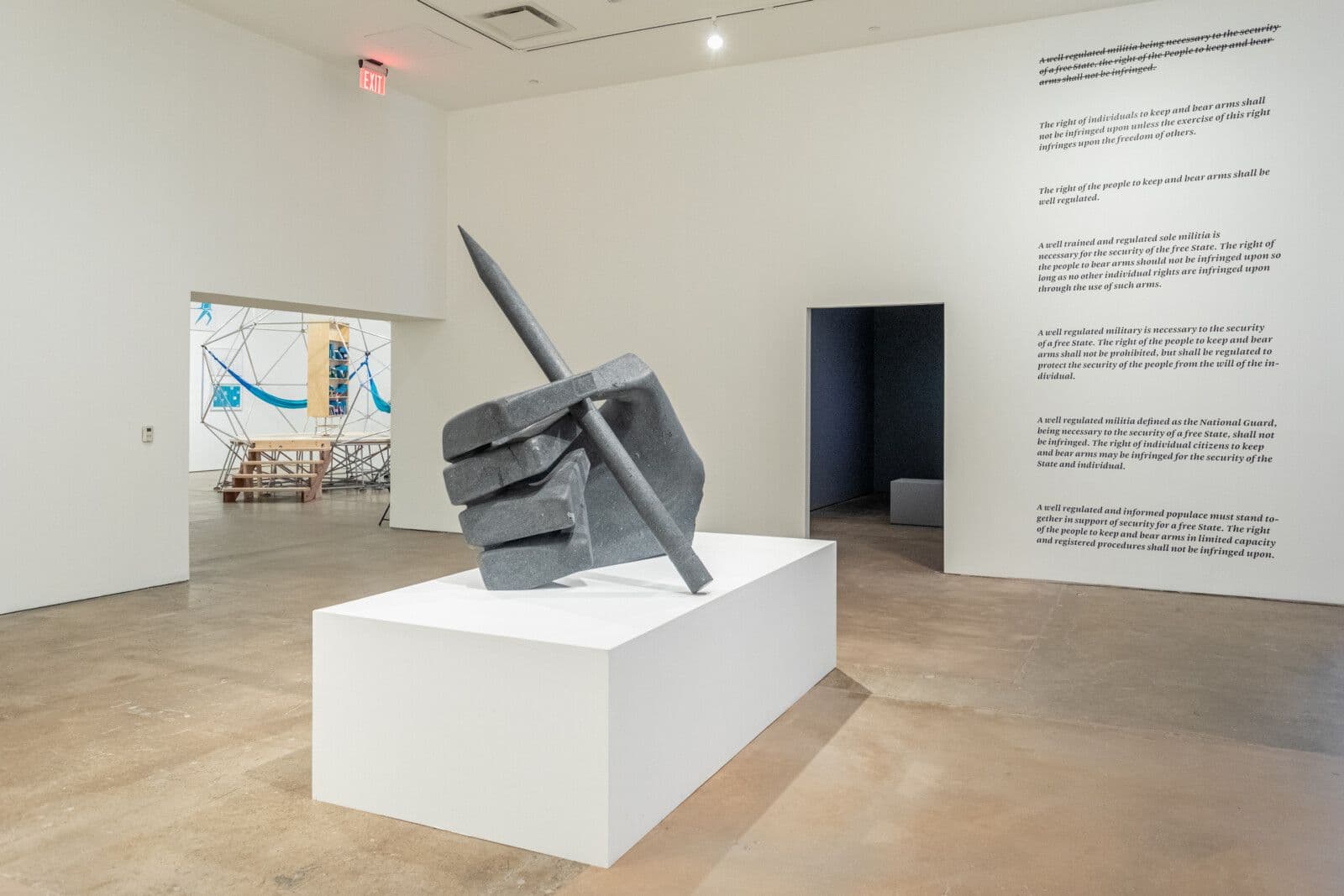 Pedro Reyes, DIRECT ACTION, 2023, Installation view, image courtesy of SITE Santa Fe, photo by Shayla Blatchford-132-HDR