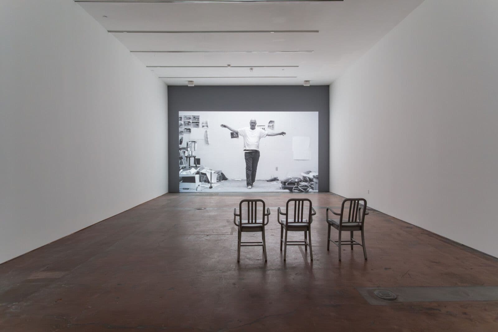 Bruce Nauman: His Mark installed at SITE SANTA FE, photo by Shayla Blatchford © 2023 Bruce Nauman / Artists Rights Society (ARS)