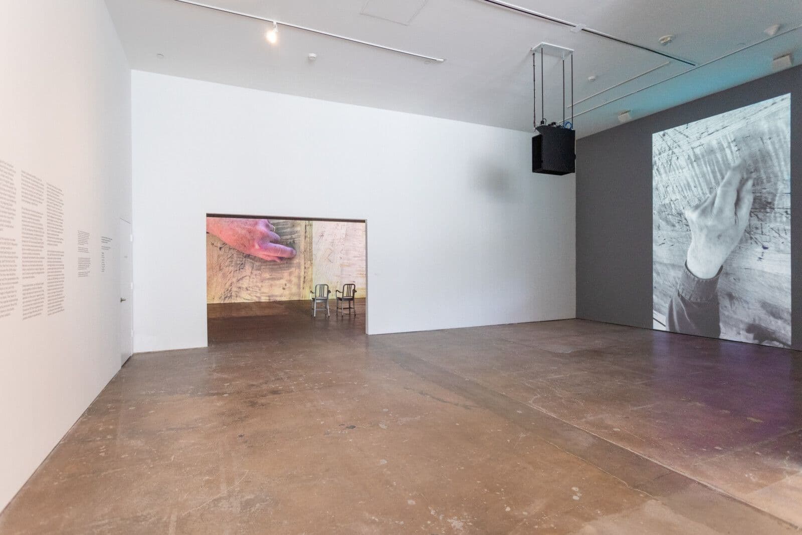 Bruce Nauman: His Mark installed at SITE SANTA FE, photo by Shayla Blatchford © 2023 Bruce Nauman / Artists Rights Society (ARS)