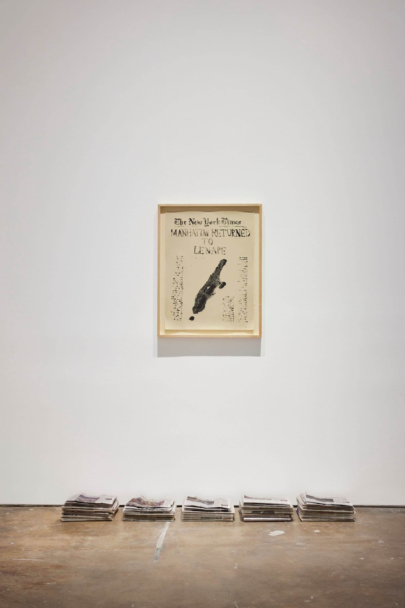 Nicholas Galanin, Signal Disruption, American Prayer Rug, 2020  Wool, cotton  Courtesy of the artist and Peter Blum Gallery, New York